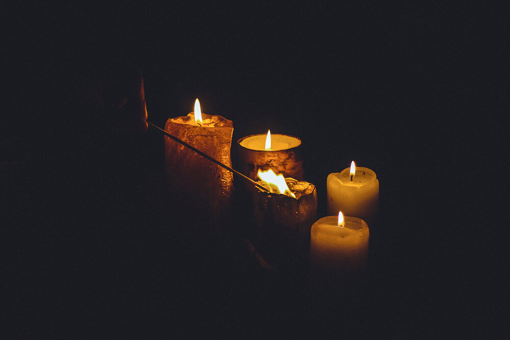 Light some candles to create a Hygge atmosphere.