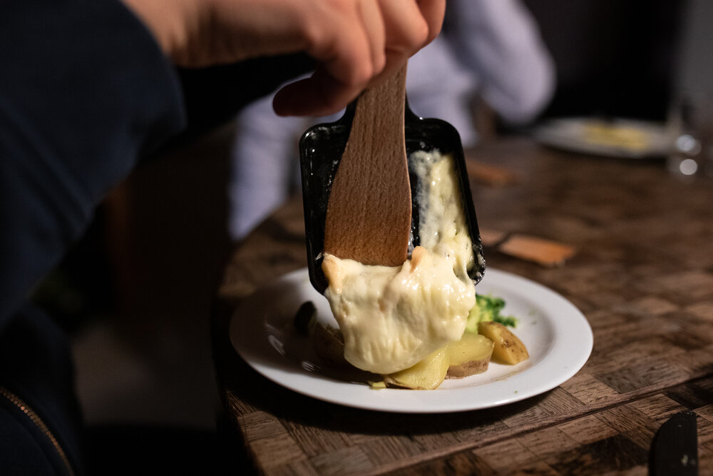 Raclette is a great ski week meal
