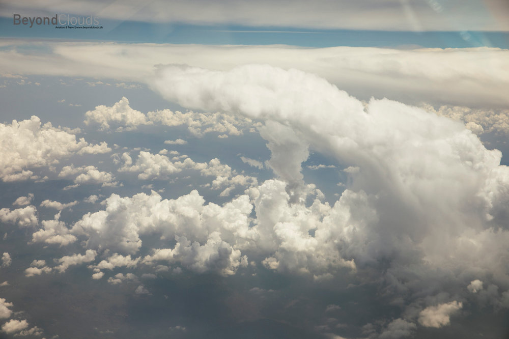 And this is what you would see looking out of the window. Can you recognize some of the weather depicted on the radar?