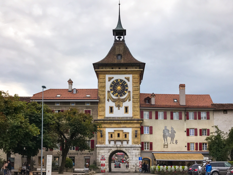 Visiting the town of Murten with kids