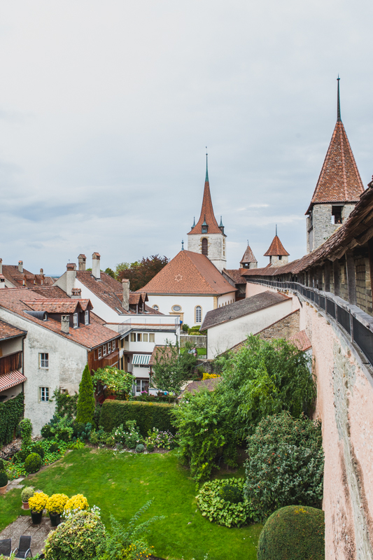 Exploring the town of Murten with kids
