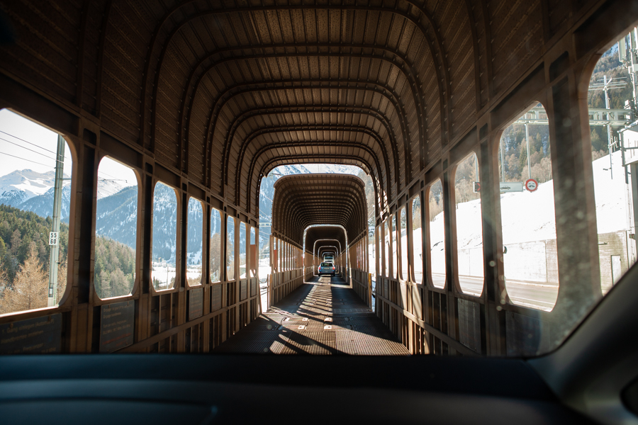 Take the Vereina Tunnel to Engadin