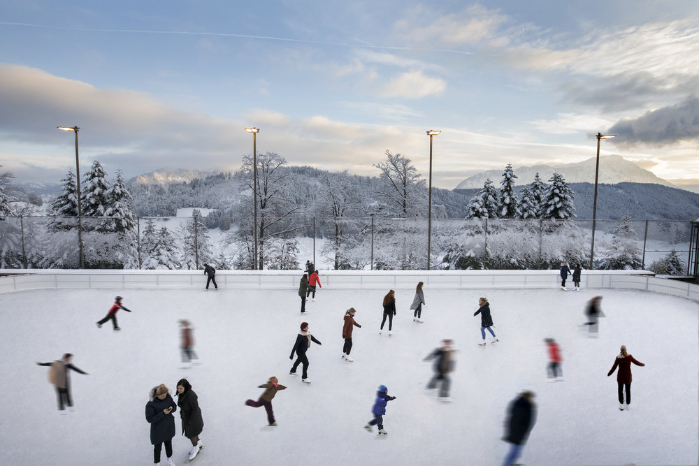 Ice Skating at the Bürgenstock